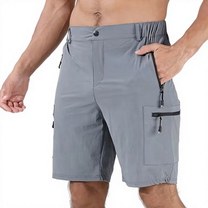 Pantalones Cortos Cargo para Hombre, Talla Grande, Transpirables, en Oferta |   Ropa de Playa Casual de Verano de Secado Rápido |   Cintura Elástica 100% Algodón con Logotipo Personalizado - Product Image 1