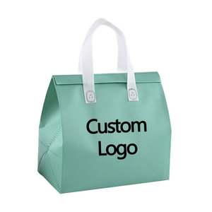 RPET Orange <b>Insulated</b> <b>Cooler</b> <b>Bag</b> Waterproof Lining Reinforced Handle Non-Woven Restaurants Takeout Small Food Canned Drink <b>Bag</b> - Product Image 6