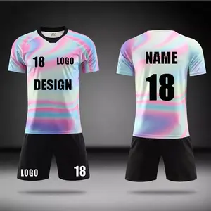 Großhandel Adult Soccer Trikots Thailand Fußball Sport Training Fußball OEM Odm T-Shirt Fußball Kurzarm Shirt Trikot