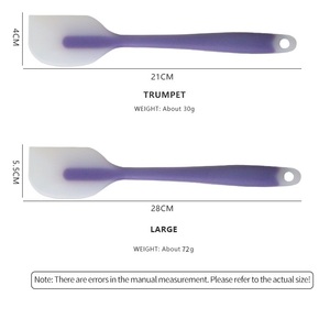 Set di Spatole in Silicone Personalizzate da 72g, Pieghevoli, Resistenti al Calore, Lavabili in Lavastoviglie, Utensili da Cucina in Un Unico Pezzo, Grandi <span class=keywords><strong>e</strong></span> Piccole per Torte <span class=keywords><strong>e</strong></span> Pasticceria - Product Image 6