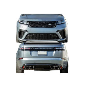 Kit carrosserie pour <span class=keywords><strong>Range</strong></span> <span class=keywords><strong>Rover</strong></span> <span class=keywords><strong>Velar</strong></span> L560 SVA <span class=keywords><strong>SVR</strong></span> Style Pare-chocs avant et arrière 2017+ Garde de pare-chocs avant en plastique ABS Grilles - Product Image 3