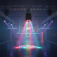 Luz de Escenario LED RGB 3 en 1 de 4x50W, 200W DMX512, Control de Píxeles 7/16CH, Iluminación DJ Par, 4100K Blanco Neutro, Aleación de Aluminio
