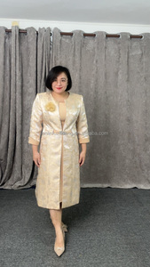 Robes roses classiques et élégantes, tailles plus, vêtements pour femmes, tenue d'église, vêtements du dimanche turcs, robe de bureau - Product Image 4