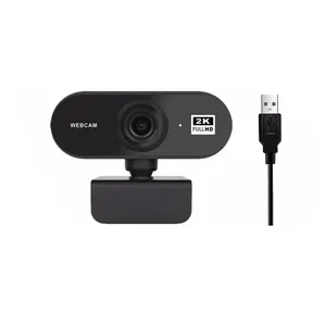 Webcam USB 2K mini caméra PC webcam filaire pour vidéoconférence