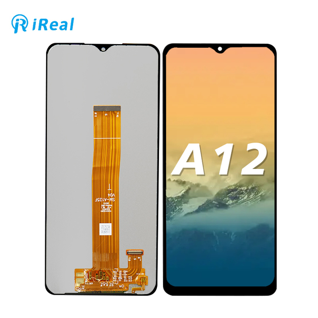 Mobile Phone Lcds for Brightness up Replacement Original Samsung A12 LCD Screen Display A02/A12/A125F/A127F A022 M02 M127 M12