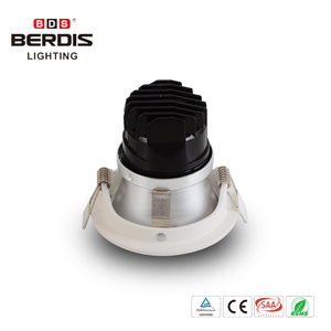 Berdis profundo anti glare led downlight anillo superficie delantera trasera de dos vías instalación techo led downlight IP21 para tienda - Product Image 2
