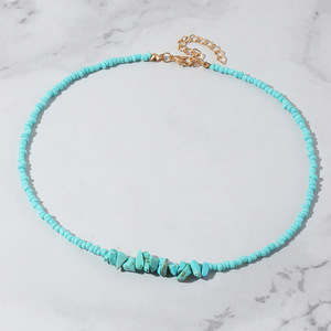 Collier en perles 3d personnalisé, chaîne en cristal irrégulier avec pendentif, ras du cou, clavicule - Product Image 2