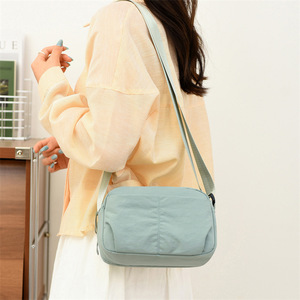 Simple Everyday Commuter Women's Shoulder Bag Solid Color Japanese Style Casual Small Square Crossbody Bag Lightweight Portable - Product Image 3