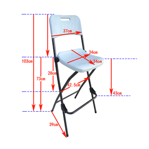 Bán Sỉ Bộ Bàn Và Ghế Cao Gấp Ngoài Trời Bằng Nhựa HDPE Tiện Dụng Thương Mại Nhẹ - Product Image 5
