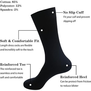 Calcetines deportivos bordados con estampado personalizado para hombre con embalaje calcetines de mujer al por mayor - Product Image 2