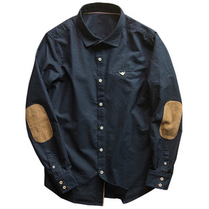 [Logo personnalisé] <span class=keywords><strong>Chemise</strong></span> <span class=keywords><strong>Oxford</strong></span> pour <span class=keywords><strong>homme</strong></span>, style japonais, coupe ajustée, pur coton, avec empiècements aux coudes, manches longues, <span class=keywords><strong>chemise</strong></span> décontractée pour <span class=keywords><strong>homme</strong></span>, service OEM - Product Image 5