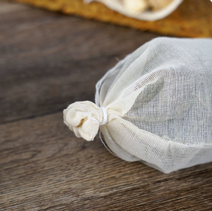 Sacs en mousseline de coton naturel avec cordon de serrage 8x10cm, recyclables, écologiques, réutilisables, pour sachets de thé, épices, savons, bijoux - Product Image 4
