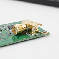 Conectores Coaxiales de Latón RF con Montaje en PCB de 48 Horas, Terminal de Antena Jack SMA Hembra de 50 ohmios Chapado en Oro de Ángulo Recto de 90 Grados