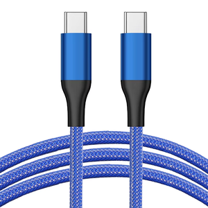 Câble USB-C vers USB-C tressé en nylon 60W pour charge rapide PD et transfert <span class=keywords><strong>de</strong></span> données, 1m, 2m, 3m, pour appareils intelligents, tablettes et ordinateurs portables professionnels - Vente en gros - Product Image 2