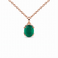 Collier pendentif en argent sterling plaqué or rose avec pierre de lune naturelle en forme de fleur, serti griffe, chaîne classique
