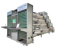 Cage à poules pondeuses de type A galvanisée à chaud pour élevage avicole