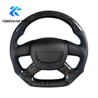 Volant de voiture en fibre de carbone avec LED pour Skoda Karoq Octavia Mk3 Vrs 2 3 Mk4 Vrs Superb Kodiaq rs Rapid yeti 2020
