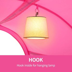 Tienda de campaña con dosel para cama, carpa para dormir de tamaño completo, con marco portátil, cortinas transpirables, color rosa - Product Image 5
