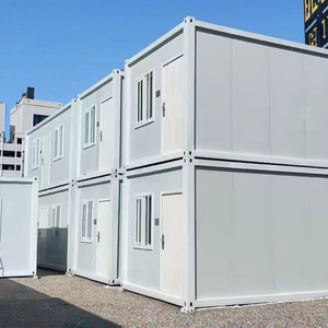 Petite maison de <span class=keywords><strong>montagne</strong></span> détachable, mobile, préfabriquée, abri de camping pour hôtels, appartements, panneau sandwich en bois et acier durable - Product Image 5