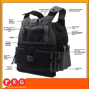 Chaleco Táctico de Poliéster Impermeable de Liberación Rápida Personalizado, Chaleco de Campo de Moda para Uso Interno y Externo - Product Image 3