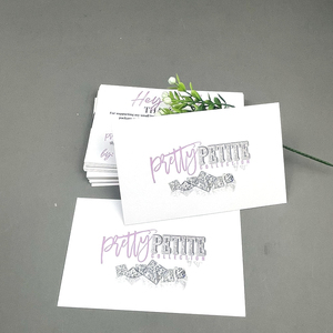 Tarjetas de Agradecimiento con Código de <span class=keywords><strong>Descuento</strong></span> e Información de Contacto, Impresión a Todo Color Personalizada, para Joyería y Pequeñas Marcas de Moda - Product Image 5