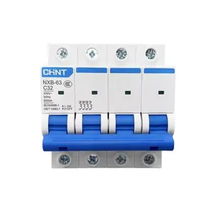Chint air switch small circuit breaker NXB-63a household air switch 1234p air conditioning main switch 16a32a100a