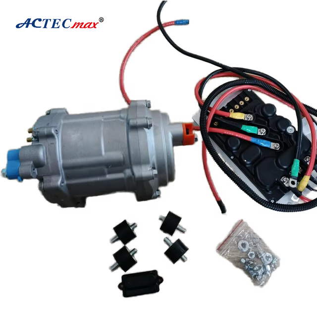 ACTECmax R134a 24V 12V Electric Air Conditioning Compressor New Air Condition AC.100.3851 Car AC Compressor with Controller