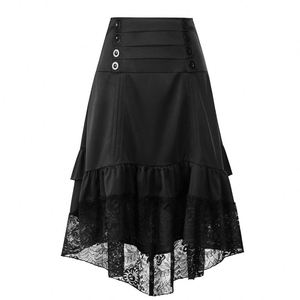 Falda Midi Bohemia de Verano para Mujer, Blanca, Suave y Cómoda, de Alta Calidad, con Volantes en Capas y Bordado Geométrico de Moda - Product Image 1