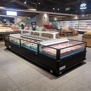 Vitrine Réfrigérée Horizontale Combinée pour Supermarché, Présentoir à Viande, Poisson et Crème Glacée, Congélateurs - Product Image 6