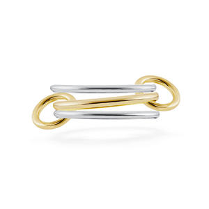 European American Three Layer <b>Stacked</b> <b>Ring</b> For Women Titanium Steel Geometric Design Separable Fashion Jewelry Gift - Product Image 5