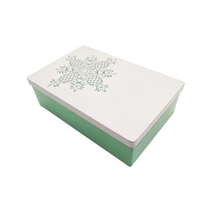 OEM Custom LOGO Custom Printing Metal <strong>Gift</strong> Packaging Recyclable Large Rectangular Metal Cookie <strong>Biscuit</strong> Box <strong>Tin</strong> Can <strong>Gift</strong> <strong>Tin</strong> Box Packaging - Product Image 1