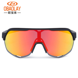 Lunettes de cyclisme OBAOLAY S200, monture intégrale, verres miroir, anti-UV, lunettes de sport multifonctionnelles pour usage extérieur - Product Image 1