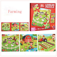 Puzzle personnalisé pour les tout-petits de 2 à 4 ans, jeu pour enfants de 3 à 5 ans pour apprendre les animaux de la ferme, jouet éducatif préscolaire, échantillon gratuit