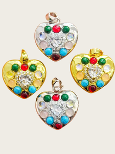 Sacré <span class=keywords><strong>Coeur</strong></span> Pendentif Médaillon Gothique Religieux Porte Charme Plaqué Or Ouvrable Photo Serrure Charmes Punk Bijoux pour Collier DIY - Product Image 4