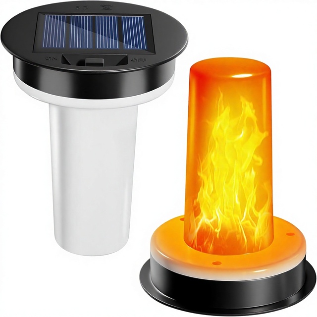 Solar Flickering Flame Hot Air Balloon Lantern IP67 Rated 335" Top X 287" Bottom Plastic Outdoor Garden Decor