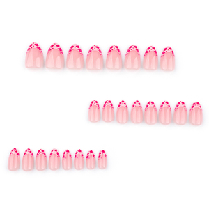 <span class=keywords><strong>Uñas</strong></span> Postizas Francesas de Alta Calidad para el Día de San Valentín, Diseño de Labios con Forma de Almendra, <span class=keywords><strong>Uñas</strong></span> Artificiales para Decoración de <span class=keywords><strong>Uñas</strong></span> en Salón - Product Image 5