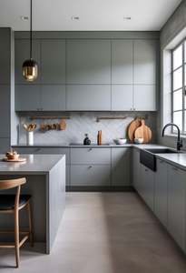 High-Quality Modular U-Shaped Kitchen <b>Cabinets</b> for <b>Small</b> Dutch Apartments with Soft-Close Hinges - Product Image 5