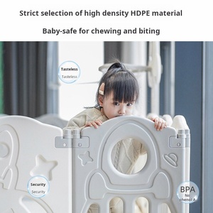 Box per Bambini Pieghevole di Alta Qualità, Eco-Friendly, Design Moderno, Facile da Montare, Recinzione di Sicurezza in Plastica Attraente per Bambini - Product Image 3