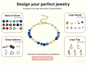 Wholesale Minimalist Natural Stone Star <b>Bracelet</b>, Stainless Steel Chain Jewelry for Mother's Day Gifting - Product Image 2