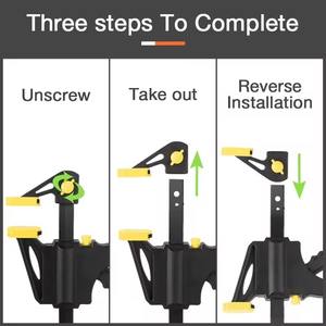 Pince F à cliquet rapide de <span class=keywords><strong>4</strong></span> à 50 pouces Jeu de pinces pour barre de travail du bois à usage intensif Outil de serrage inversé pour le travail du bois - Product Image 2