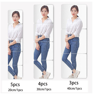 Specchio <span class=keywords><strong>da</strong></span> <span class=keywords><strong>Parete</strong></span> in Acrilico Direttamente dal Produttore, Lente Morbida <span class=keywords><strong>da</strong></span> Trucco Autoadesiva, Specchio a Figura Intera <span class=keywords><strong>da</strong></span> Incollare per Dormitori Studenteschi - Product Image 3