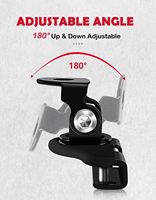 Supports de montage pour barre lumineuse LED, supports de fixation pour capot, en acier inoxydable 304, supports de montage universels noirs pour barre lumineuse LED, sans perçage