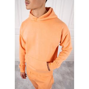 100% coton 380GSM poids lourd blanc français éponge pantalons de survêtement et ensemble de sweat à capuche personnalisé polaire ensemble luxe personnalisé survêtement à capuche - Product Image 1