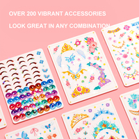 MIDEER Kit de Maquillage Princesse 3-en-1, Ensemble de Jeu d'habillage avec Plus de 200 Accessoires, Mallette d'Art Portable Sûre, Jouet de Beauté pour Enfants, Cadeau de Jeu d'Imitation
