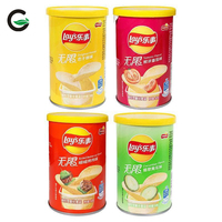 Suministro Directo de Fábrica Lay's: Patatas Fritas Lay's en Vaso de 40g, Snack Crujiente Semiblando con Sabor Salado, Snack Exótico en Lata