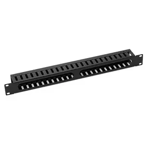 cable management 19 inch 1U metal cable manager 24 slots