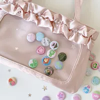 Lot de 6 badges miniatures en fer blanc à motif dessin animé, broches pour sac Ita, accessoires de décoration kawaii pour journal, épingles mignonnes pour filles, cadeau