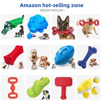 Jouet pour chien personnalisable en caoutchouc, motif cactus, interactif, durable, à mâcher, pour le nettoyage des dents, avec sonnette, pour le marché international