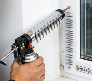 Clou en acier spécial haute résistance, zingué, pour béton, certifié CE EN 14590, compatible <span class=keywords><strong>Hilti</strong></span> <span class=keywords><strong>BX3</strong></span>, pour la construction et le montage solaire - Product Image 5
