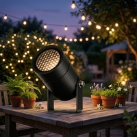 Luces de Jardín de Bajo Voltaje DC24V 3W, Aluminio Antideslumbrante, LED COB, Impermeables, para Exteriores, IP67, Ángulo de Haz de 25°, Control Táctil